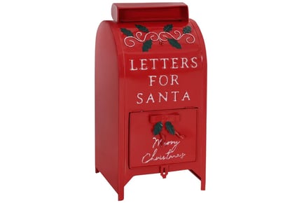 Red Santa Letters Post Box