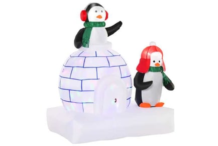 1.5m Penguin & Ice House Inflatable