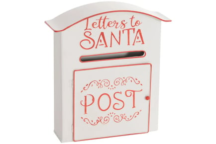 White Santa Letters Post Box