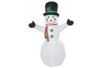 1.8m Lighted Inflatable Snowman