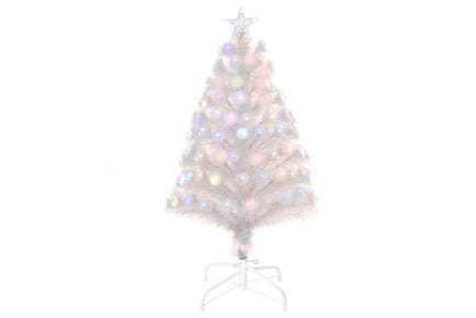 3FT White Fiber Optic Xmas Tree