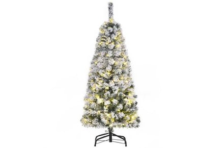 Pre-Lit Tree w/ Ornaments & Metal Stand