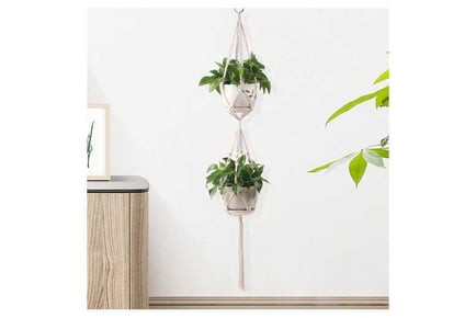 3Pcs Rope Plant Pot Hanging Holder