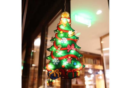 2Pcs Xmas Tree LED Window Light