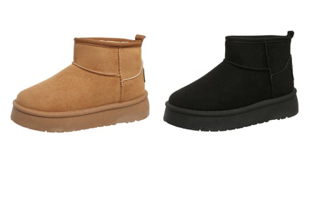 Ugg Inspired Women's Platform Snow Boots - 5 Sizes, 2 Colours