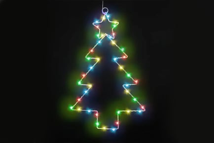 Christmas Tree Shaped LED Lights - Colourful or Warm