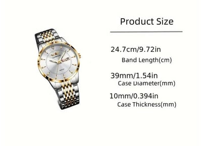 Men's Waterproof Lanmsom Quartz Watch - 4 Colours