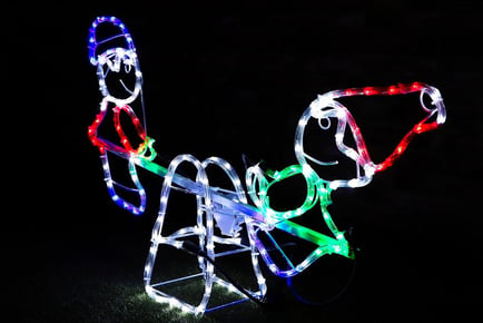 Decorative LED Christmas See Saw Rope Light