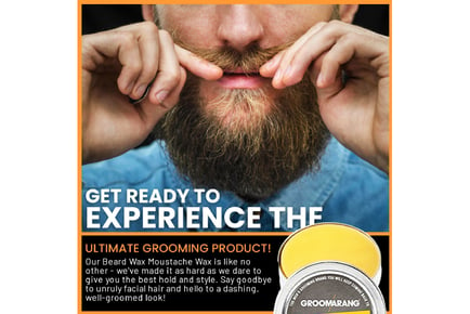 Men's Moustache Wax with Vitamin E - Ultimate Styling Duo