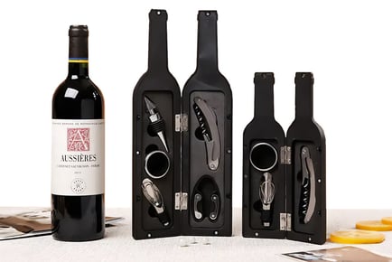 Deluxe Wine Opening Tools Gift Set - 3 or 5 Pieces