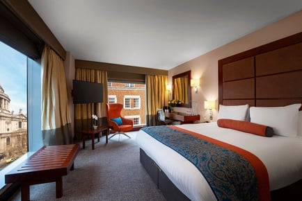 4* Leonardo Royal London St Paul's Stay & Leisure Access for 2 - Room & Breakfast Upgrades!