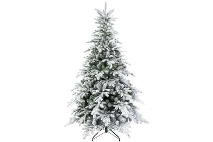 5ft Prelit Snow Flocked Tree