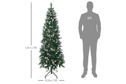 6 Foot Snow Artificial Tree