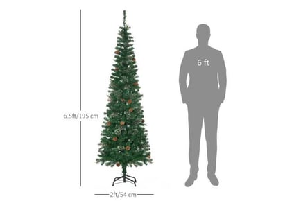 6.5FT Tall Pencil Slim Tree