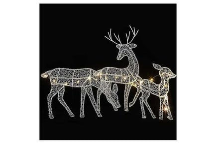 3D Reindeer Christmas Home Decor Light