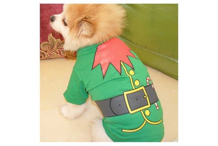 3Pcs Pet Christmas T-Shirt Costume