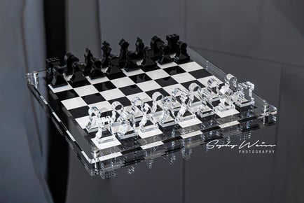 Jan Kauf Luxury Acrylic Chess Board Game