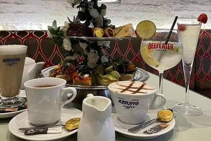 Italian Afternoon Tea for 2 with G&T or Prosecco Upgrade - Luna Rossa, Renfrew