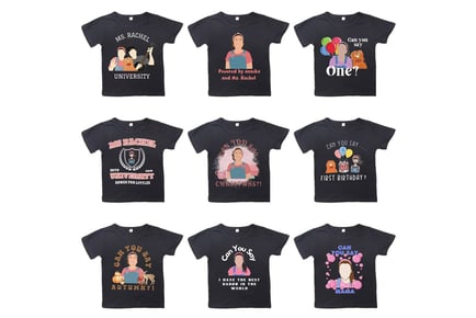 Kids' Ms. Rachel Inspired T-Shirt - 8 Sizes, 9 Designs