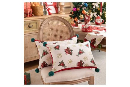 Christmas Throw Pillow with Covers