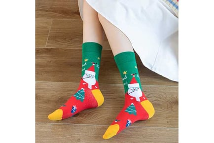 4 Pairs Xmas Funny Cotton Socks with Box