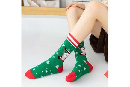 4 Pairs Xmas Funny Cotton Socks with Box