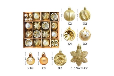 Gold Balls Christmas Tree Decoration