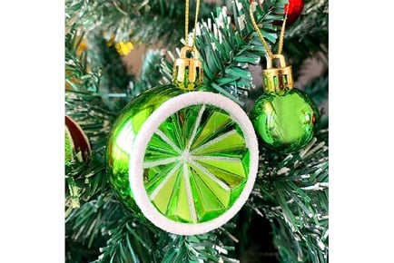 Red & Green Balls Xmas Tree Decoration