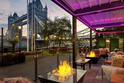 4* Afternoon Tea with Glass of Prosecco for 2 at Vicinity in The Tower Hotel on the River Thames