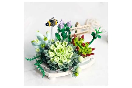 Bonsai Flowers Building Blocks Toys Set