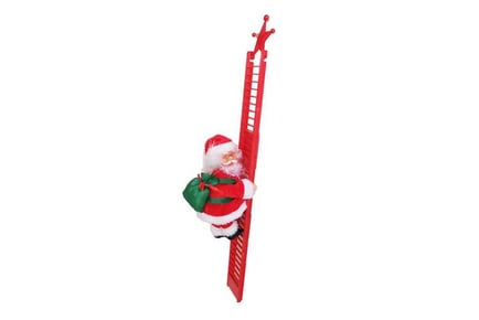 Electric Climbing Santa Claus Decor