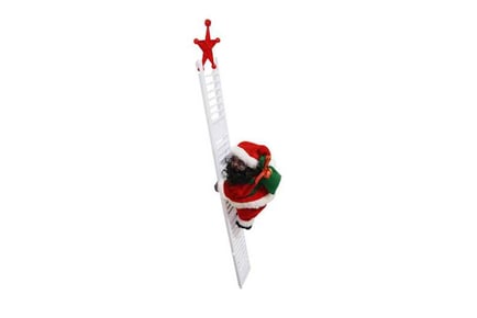 Electric Climbing Santa Claus Decor