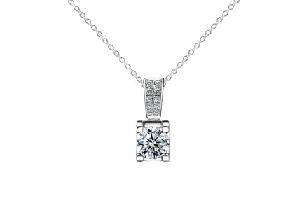 Women's Four Claw Moissanite Stone Necklace