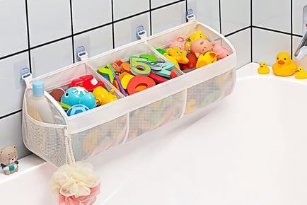 Large Capacity Mesh Holder for Bath Toys