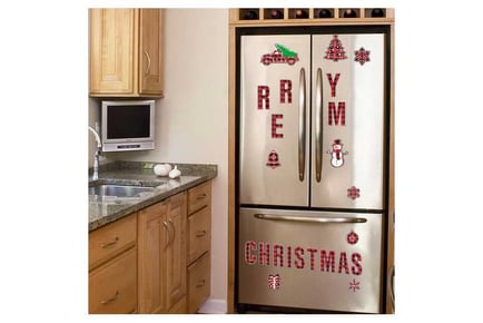 24Pcs Xmas Magnetic Garage Door Sticker