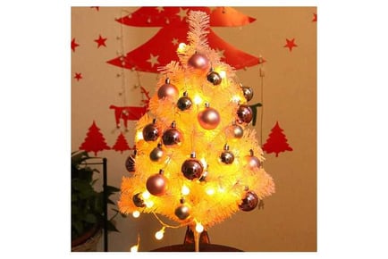 45CM Mini Xmas Tree with Balls and Lighy