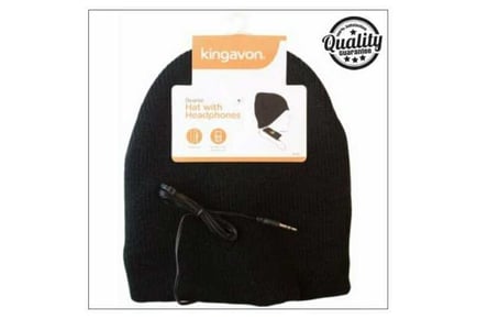 BEANIE HAT WITH HEADPHONES [Black]