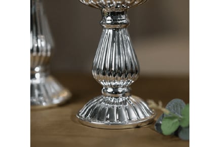 3 Piece Polished Pillar Candle Holder