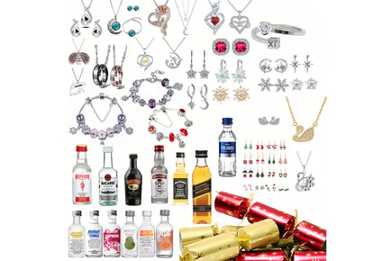 Swarovski Elements Jewellery Crackers & Miniature Liquor - Pack of 2 or 4