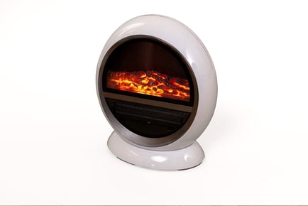 1500W White Ceramic Free-Standing Electric Fire Heater