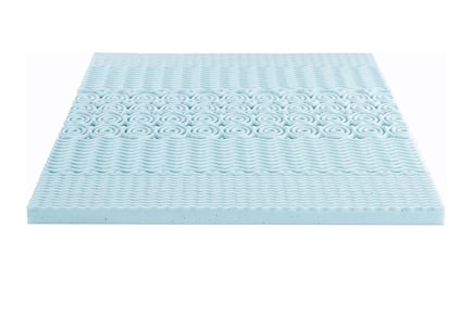 5-Zone Memory Foam Foam Mattress Topper - With Optional Cover