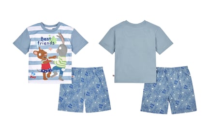 Pip & Posy Boys' or Girls' Pyjama Shorts Set - 6 Sizes