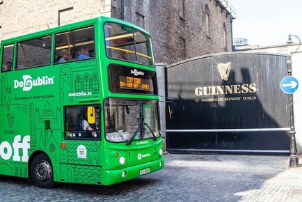 24-Hour Hop-On Hop-Off Tour Bus Ticket - Dublin