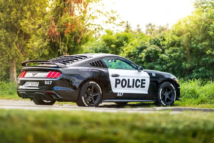 Police Car Mustang Driving Experience - 3, 6, or 9 Miles