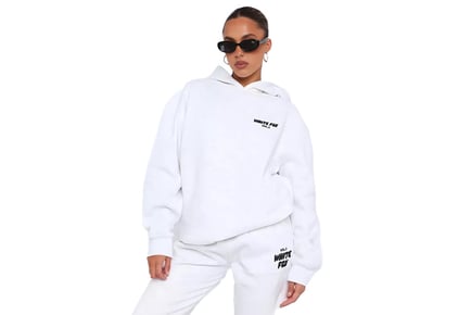 Women's White Fox Inspired Hoodie Tracksuit Set - 6 Sizes, 8 Colours