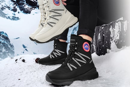 Unisex Canada Goose-Inspired Snow Boots - Black or White