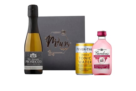 Prosecco & Gordon's Gin Gift Set in Engraved Rose Gold Box for Mum this Christmas - Beer Hunter