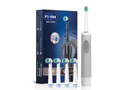 Oral B Inspired Rotating Toothbrush Set - 4 or 8 Heads, 4 Colours