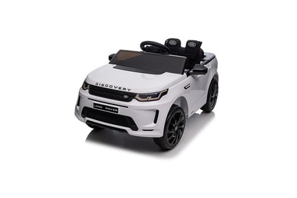 Kids Licensed 12v Land Rover Discovery Ride-On Car - White!