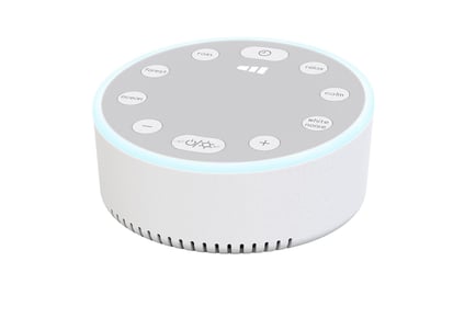 White Noise Sleep Aid Sound Machine with LED Lights - White